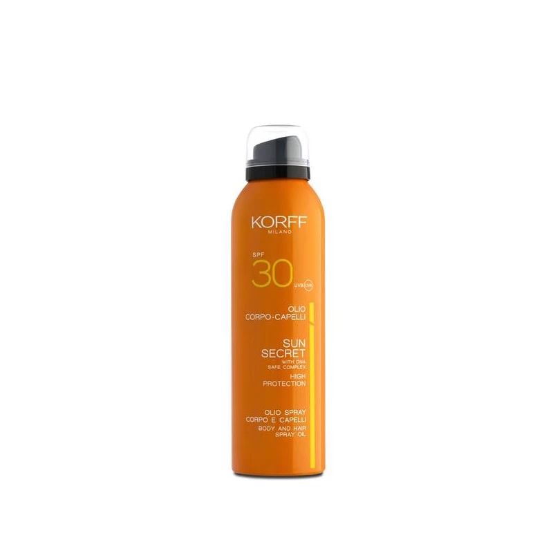 SUN SECRET Olio Spray Corpo E Capelli SPF 30 KORFF